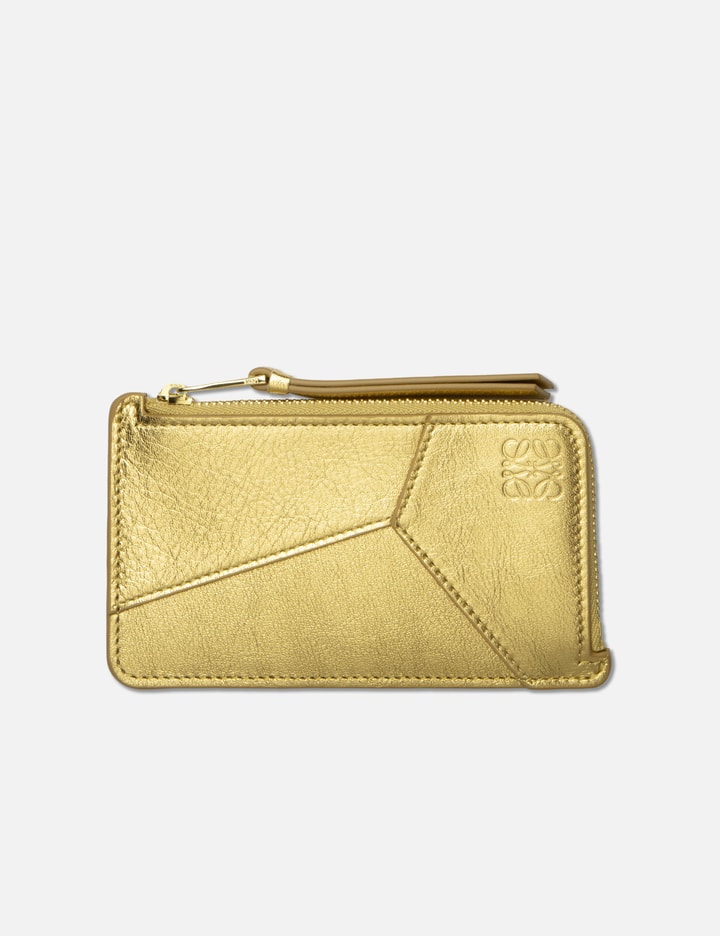 Loewe Puzzle Coin Cardholder In Gold