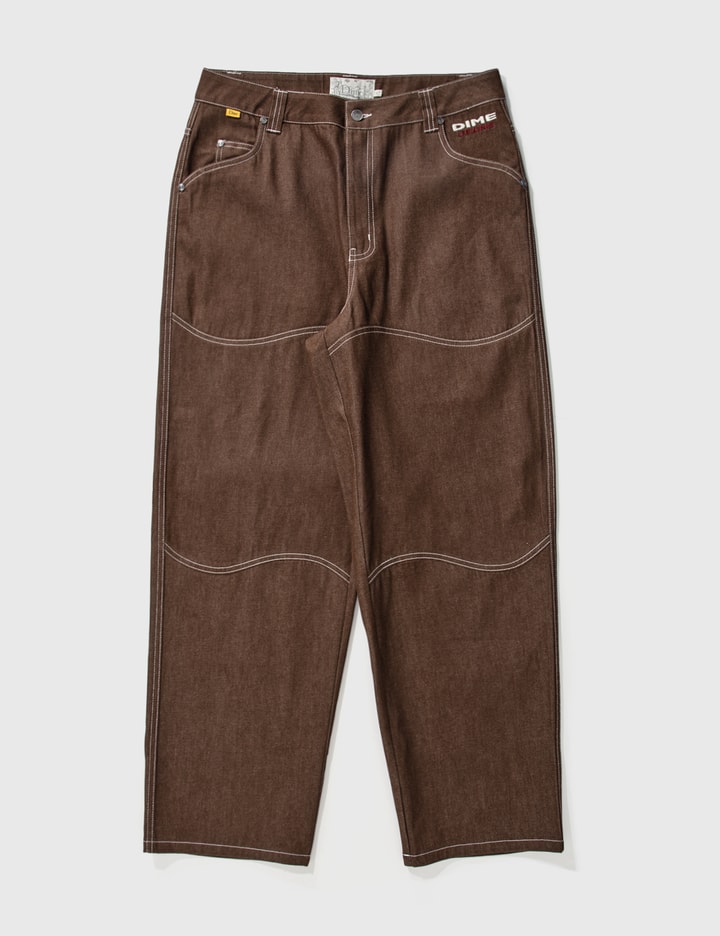 Dime Djco Denim Pants In Brown