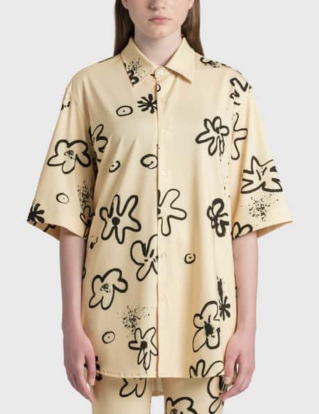 TheOpen Product Flower Print Oversized Shirt