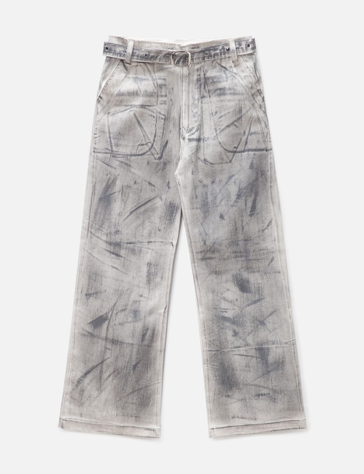 Waxed Double Belt Jeans Placeholder Image