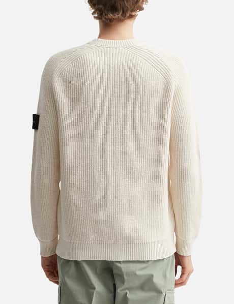 Fisherman's Rib Cotton Raw Beauty Crewneck Jumper view 13