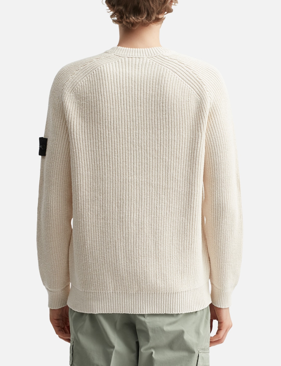 Fisherman's Rib Cotton Raw Beauty Crewneck Jumper view 14