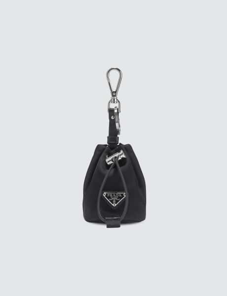 Prada Mini Bag Keychain in Black