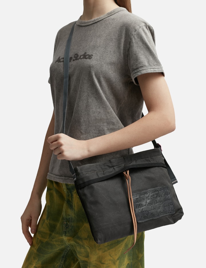 Shop Acne Studios Mini Messenger Bag In Grey