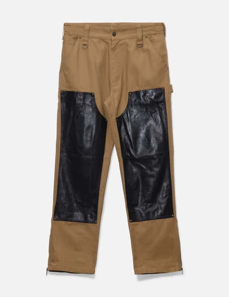 GRAILZ GRAILZ Leather Panel Pants