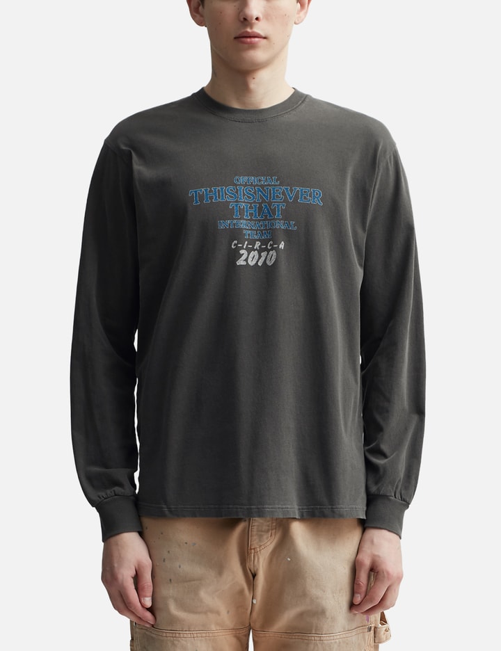 Shop Thisisneverthat Meteor Long Sleeve T-shirt In Grey