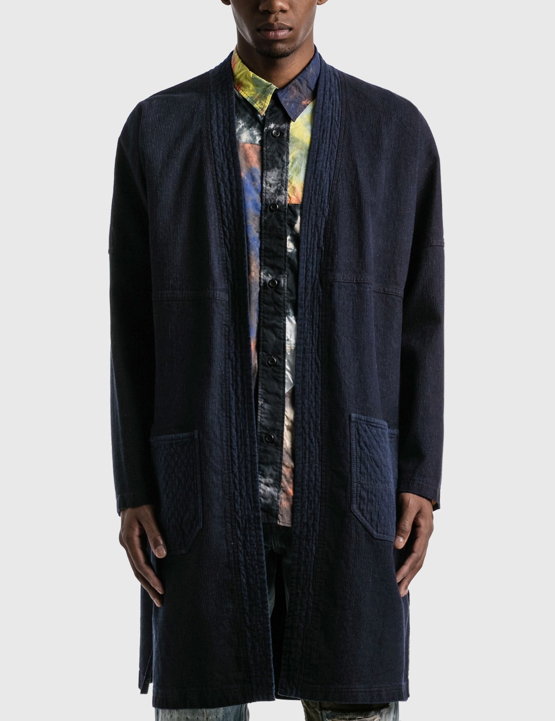 FDMTL - Rinse Indigo Haori Long Cardigan | HBX - ハイプビースト 