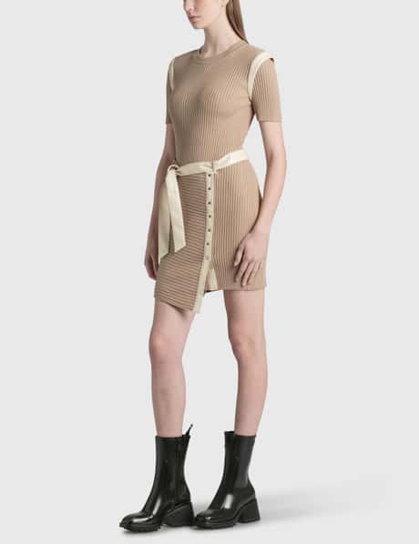 Jonathan Simkhai - Hardin Compact Rib Belted Dress | HBX Jonathan Simkhai - Hardin Compact Rib Belted Dress | HBX
