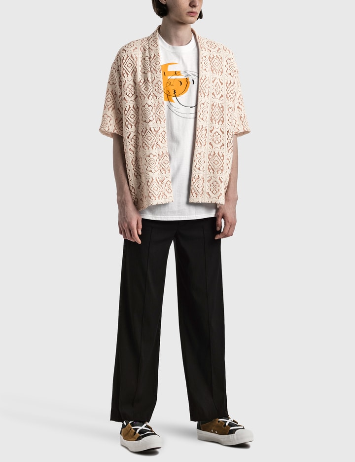 니트 레이스 하오리 셔츠 Placeholder Image