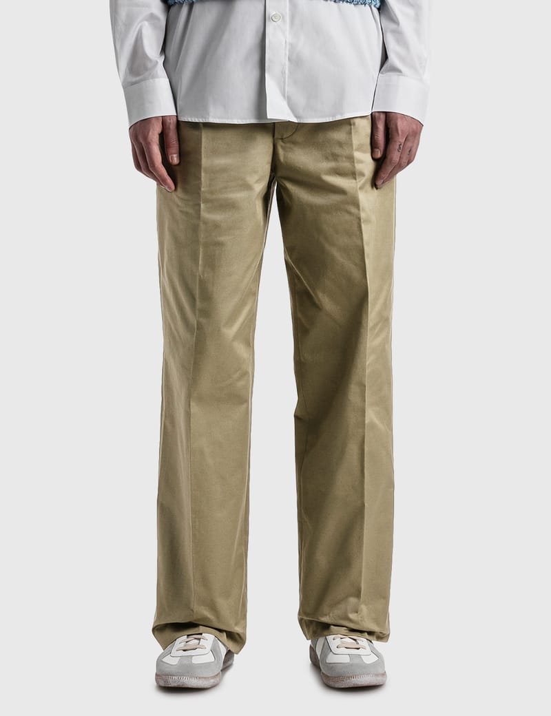 Beige trousers P3BOXABX0303  Mens trousers