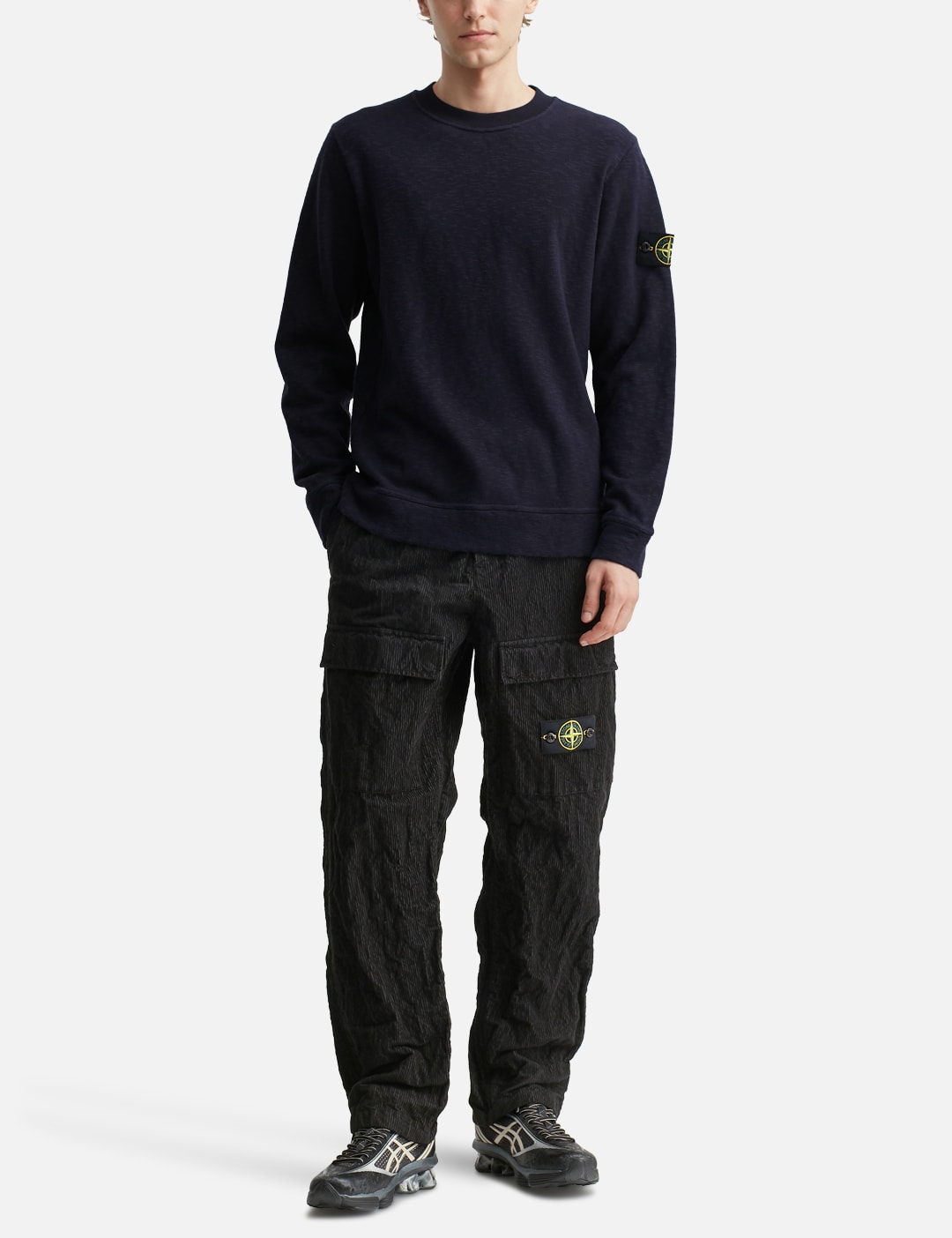 Wrinkled Corduroy 500-TC Cargo Trousers view 16