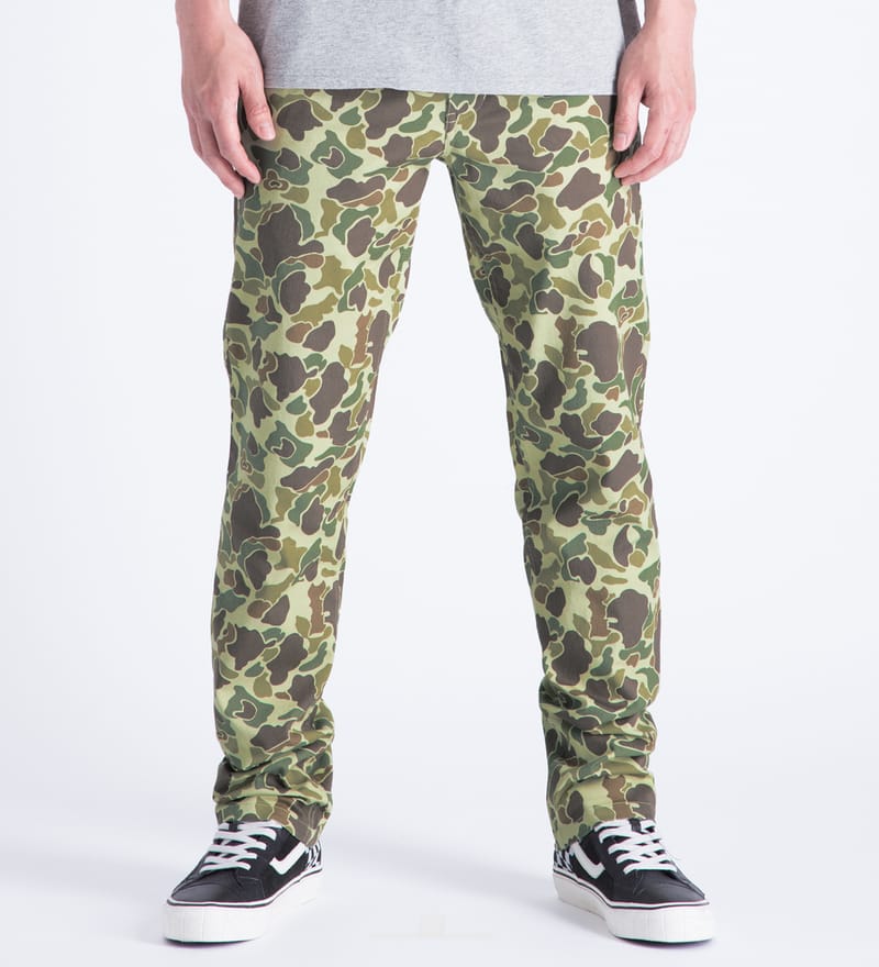 Olive Duck Camo Fulton Chino Pants 