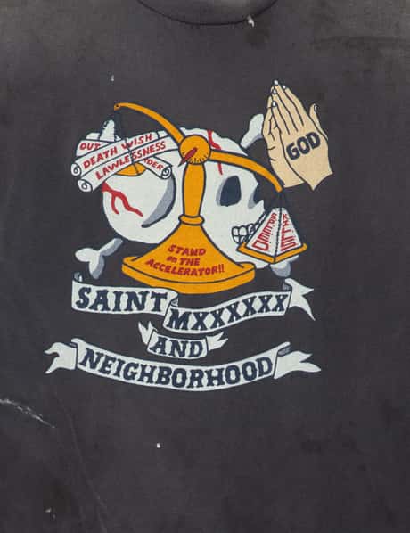 Mxxxxxx × NEIGHBORHOOD STHD.Pray Short Sleeve T-Shirt view 17