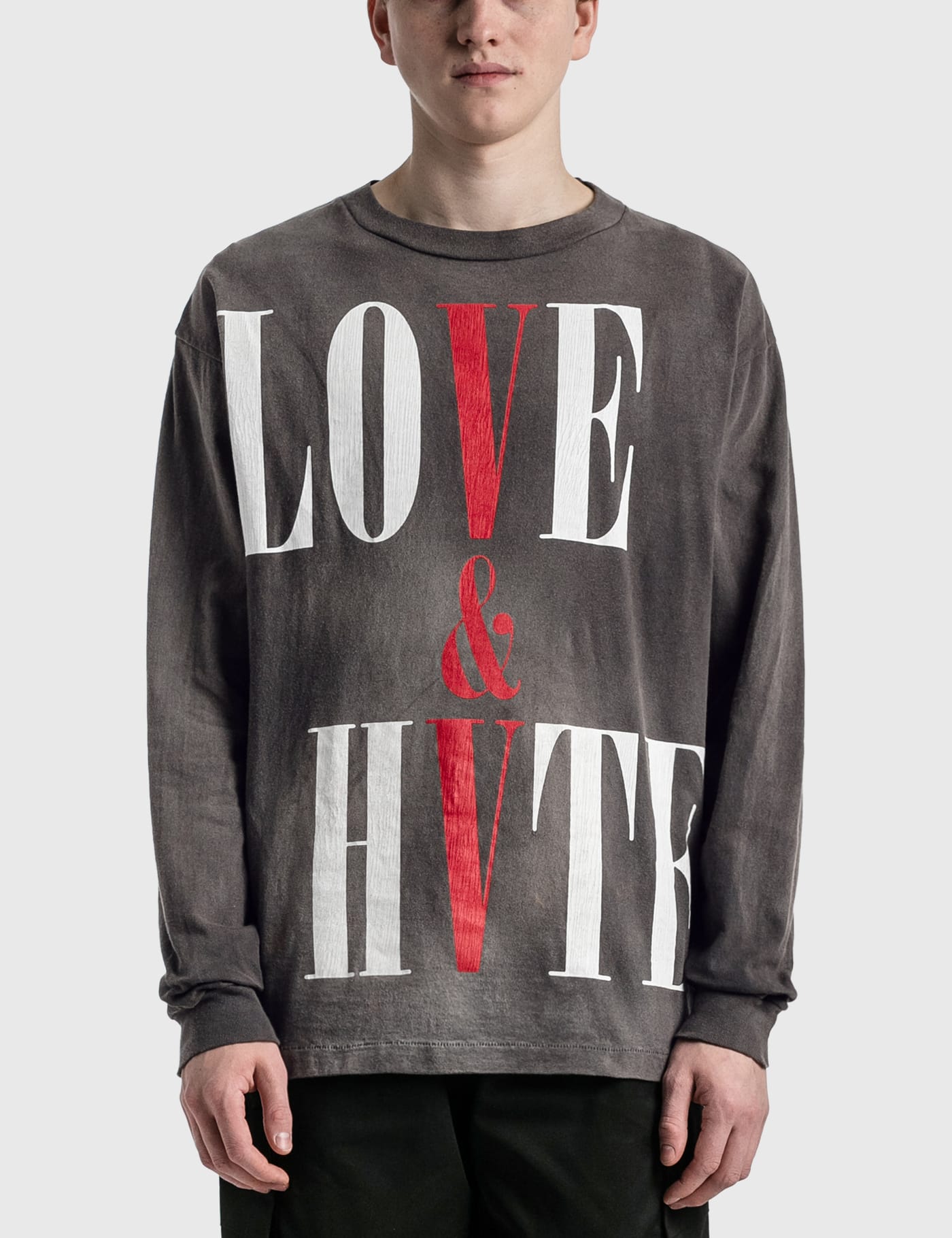Saint Michael   Saint Michael x Vlone Love & Hate T shirt   HBX