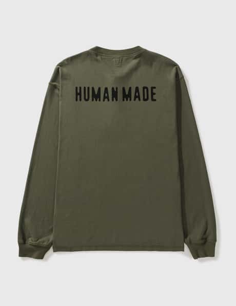 Human Made logo-print long-sleeve T-shirt - Farfetch