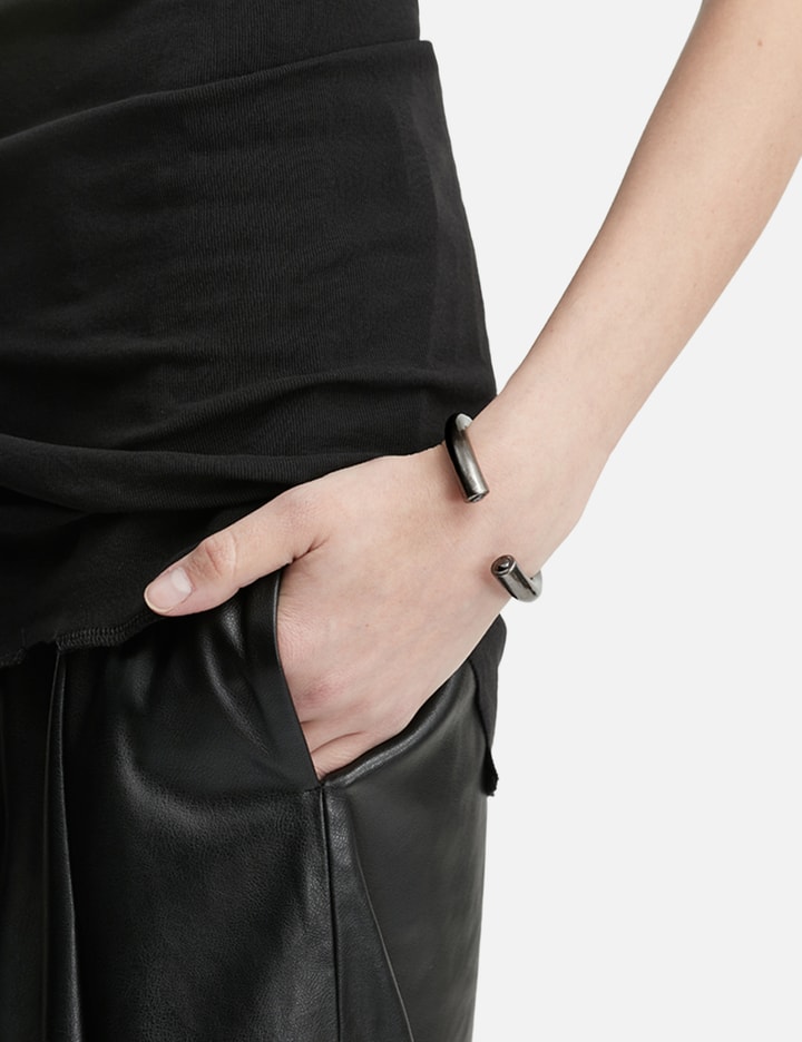 Team Wang Design Acceptance Metal Gem Bangle In Brown