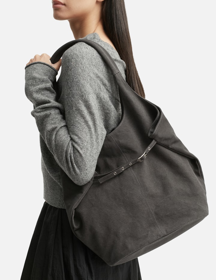Anggae Washed Canvas Big Shoulder Bag