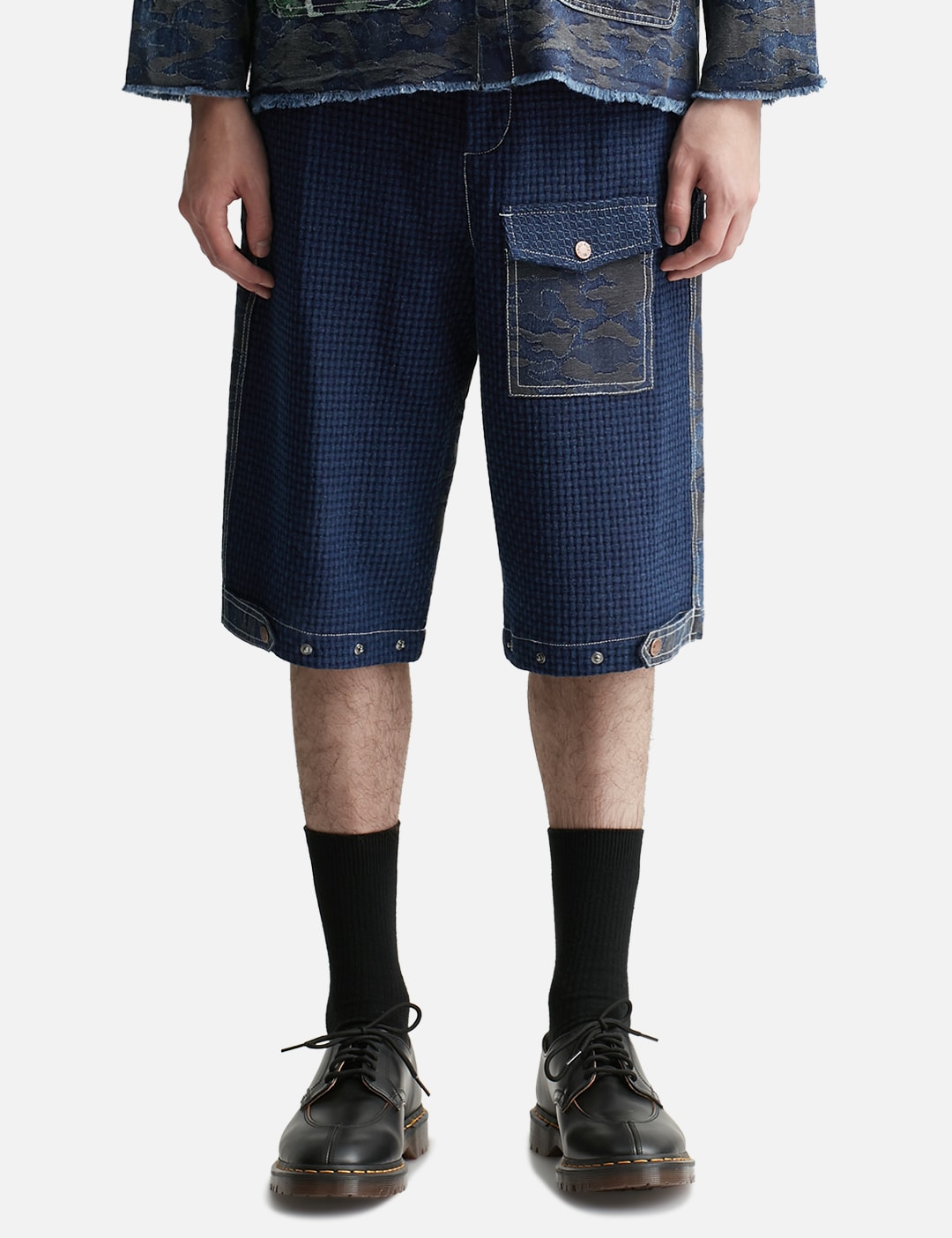 Unisex Crop Denim Pants view 15