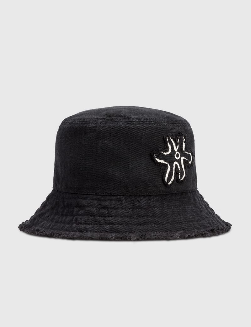 Flower Embroidery Bucket Hat