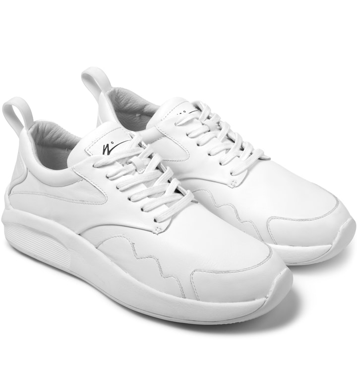 White Leather/White 0502-0234 Sneakers Placeholder Image