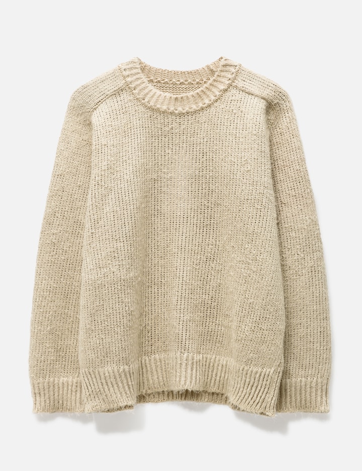 Brushed linen knit sweater Placeholder Image