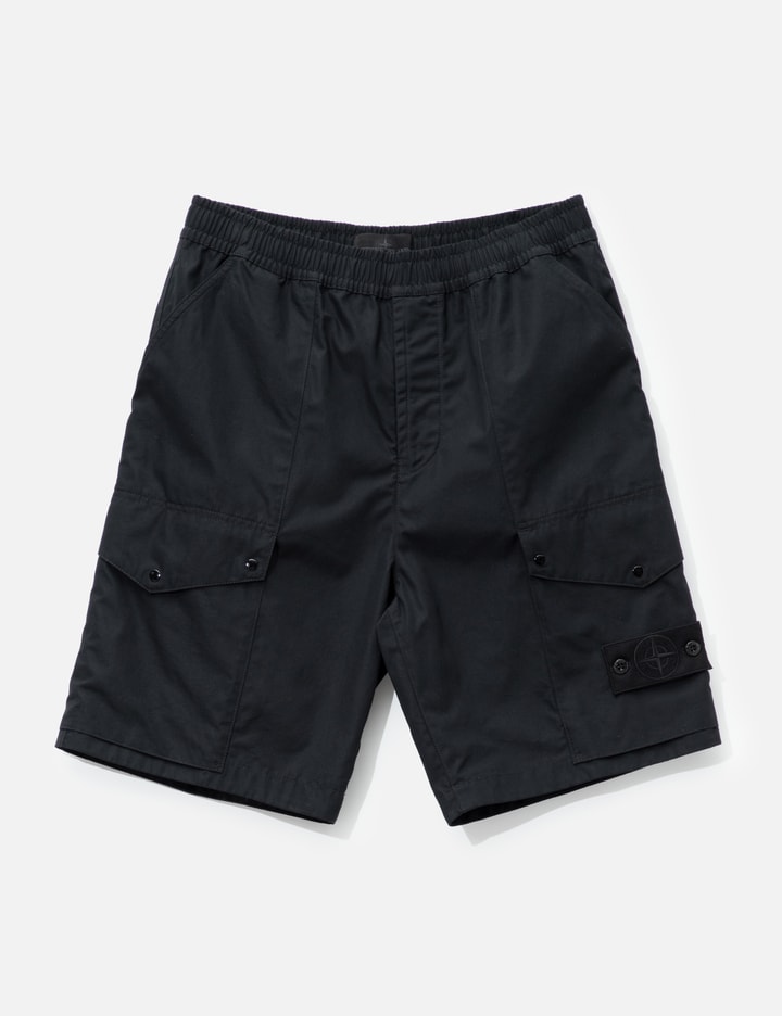 Stone Island All-Weather Cotton Canvas S.I. Ghost Cargo Shorts
