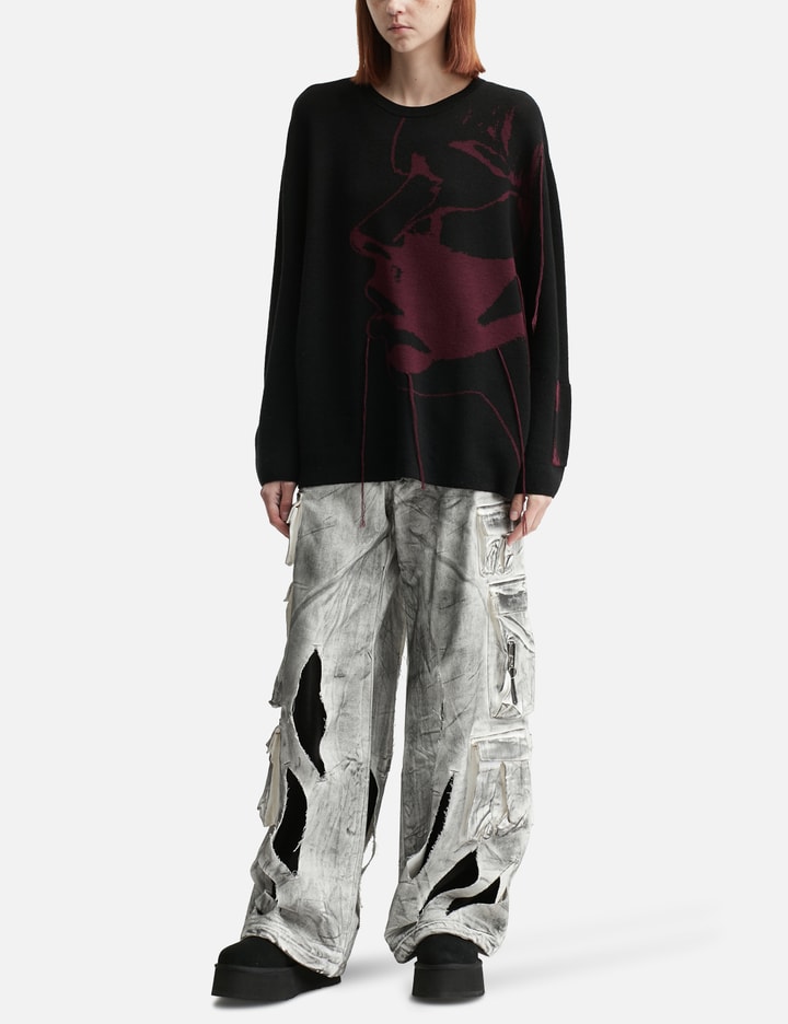 Fine Chaos Kiss Of Death Knit In Black