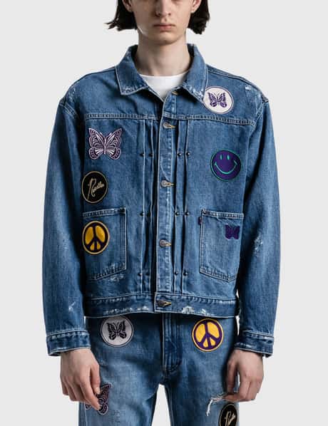 Needles - Assorted Patches Jean Jacket | HBX - Globally Curated Needles - Assorted Patches Jean Jacket | HBX - Globally Curated