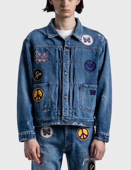 Assorted Patches Jean Jacket S / Blue