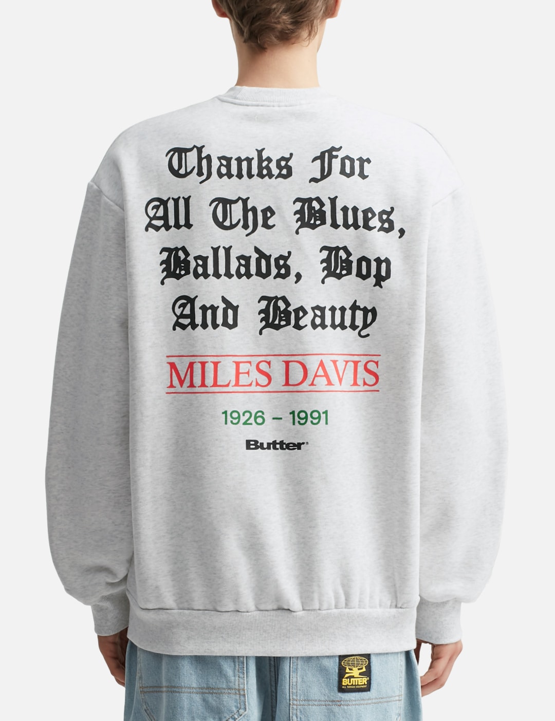 X Miles Davis Thanks Crewneck view 19
