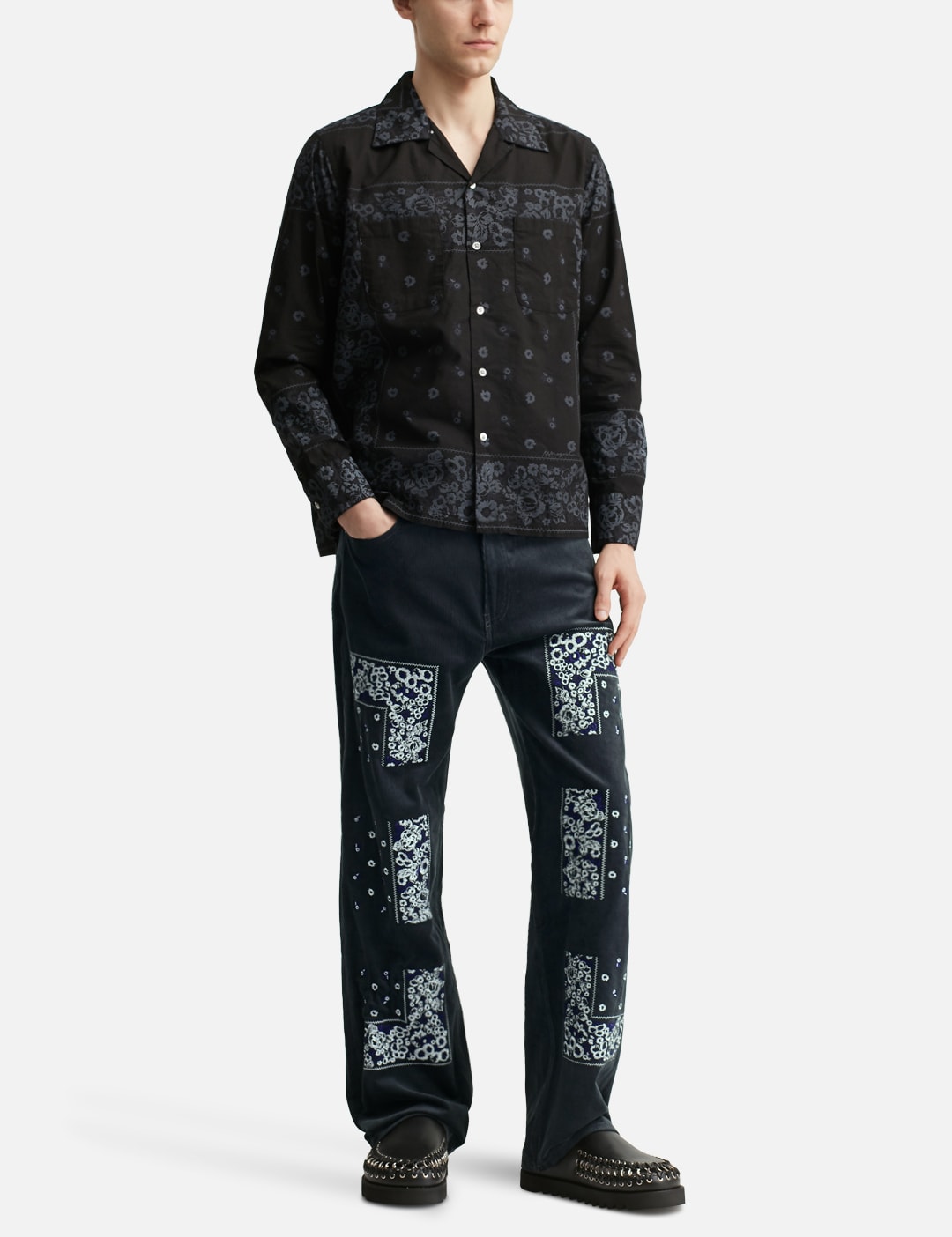 Overdyed Bandana Print Shirt view 20