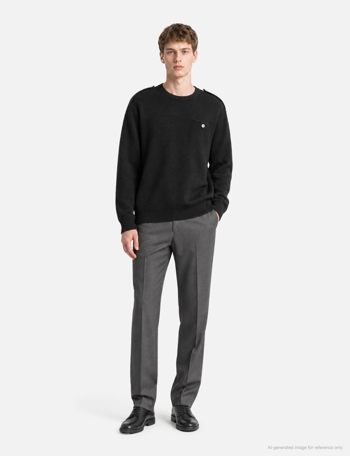 Moondal Epaulet Knit In Black