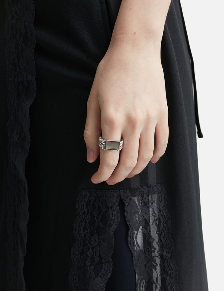 MIDNIGHT FACTORY Maltese Cross Quadruplets Signet Ring