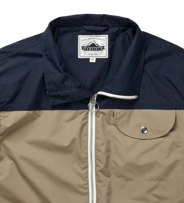 Navy/Tan Rochester Two-Tone Rain Jacket Placeholder Image