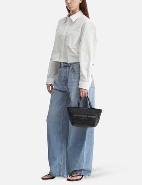 Embroidered Logo Cropped Shirt view 14