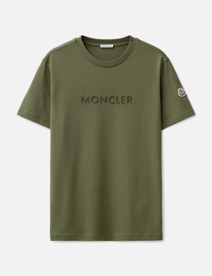 OLIVE GREEN RUBBERIZED LOGO T-SHIRT Placeholder Image