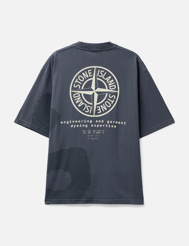ストーンアイランド Combed Organic Cotton Jersey T-Shirt With ‘Whirlwind Type’ Print