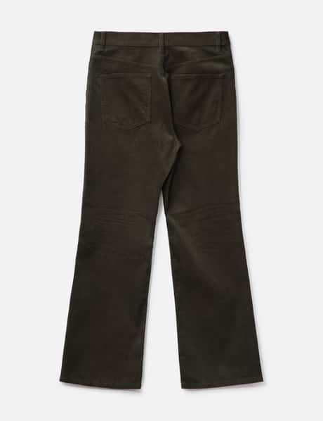 Embroidered Corduroy Flare Pants view 9