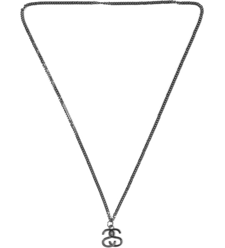 Stüssy - Black SS Link Necklace | HBX - Globally Curated Fashion 