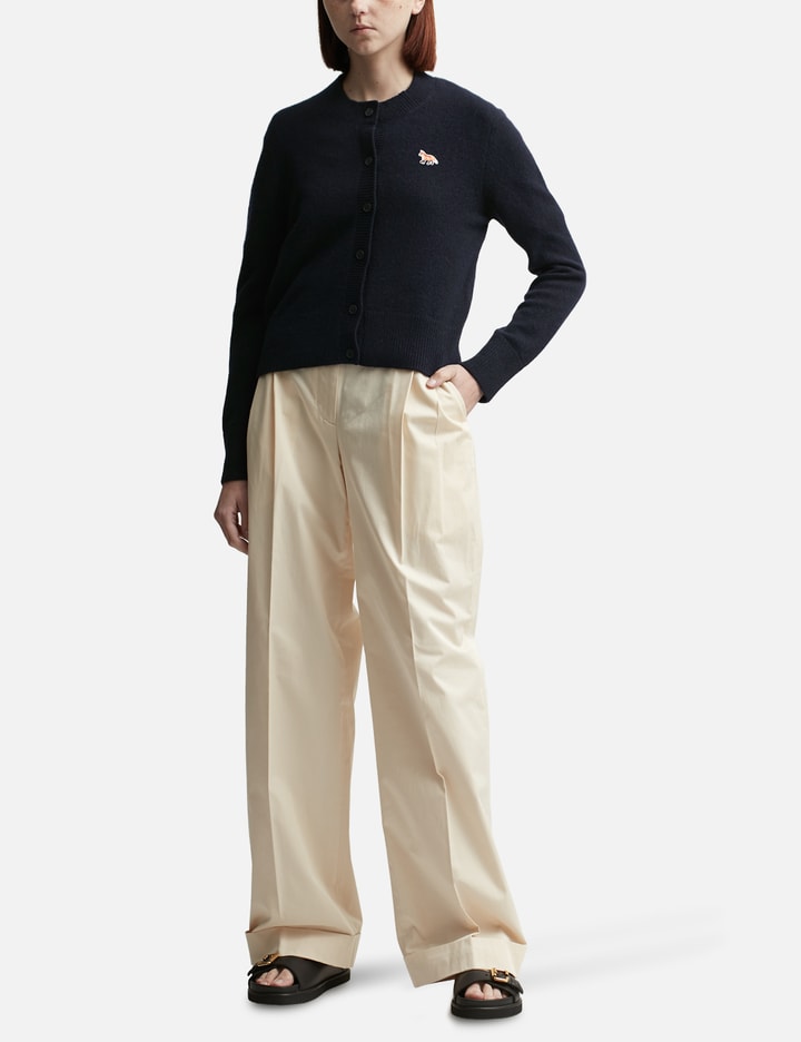 MAISON KITSUNÉ BABY FOX PATCH FITTED CARDIGAN