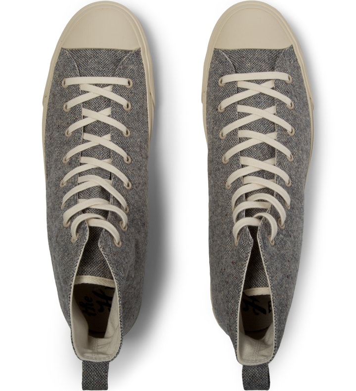 Grey/Tan Donegal Tweed High Top Sneakers Placeholder Image