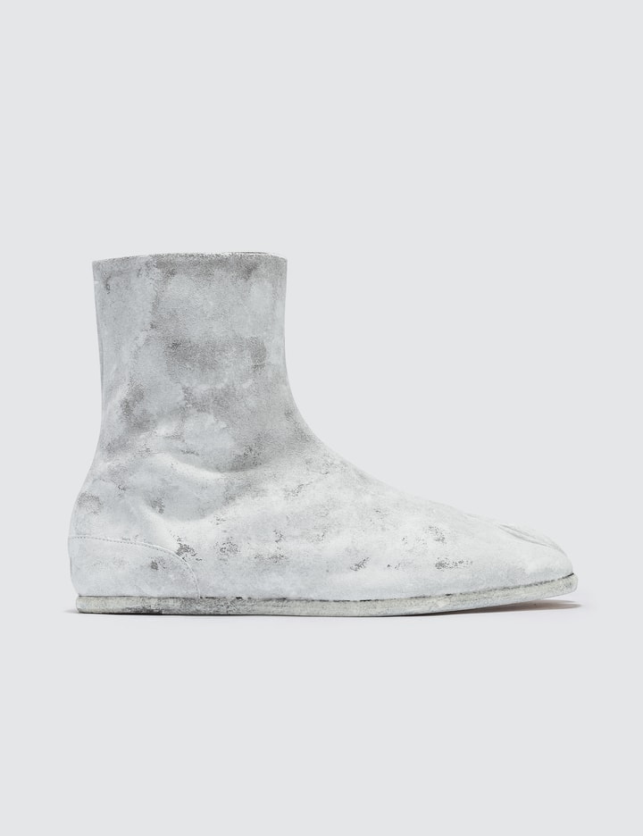 Tabi Ankle Flat Boots - White Icons Placeholder Image