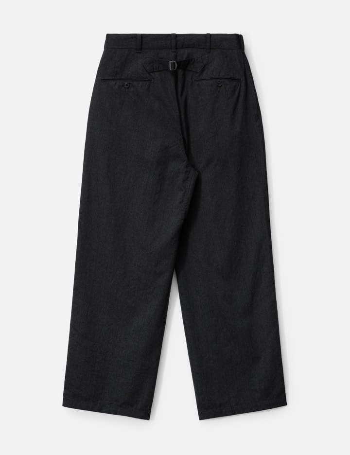 Nanamica Wool Gabardine Pleat Pants In Black