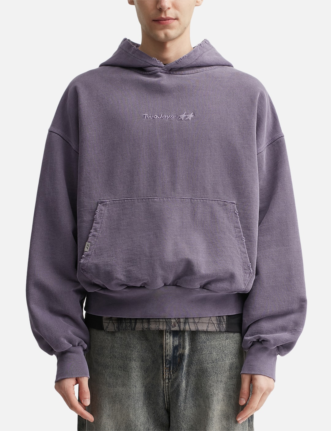 Pigment Dyed Purple Icon Hoodie view 18