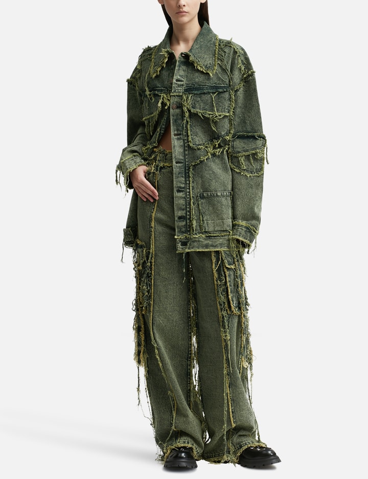 Maxi Destroyed Denim Jacket Placeholder Image