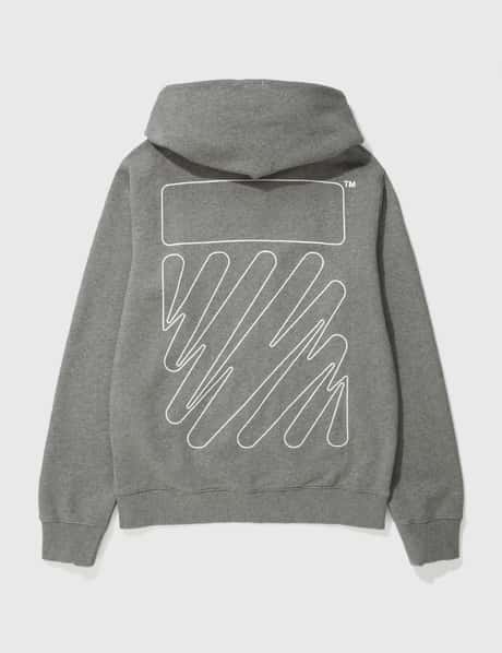 Off-White™ Wave Outline Diag Slim Zip Hoodie HBX - Main Image