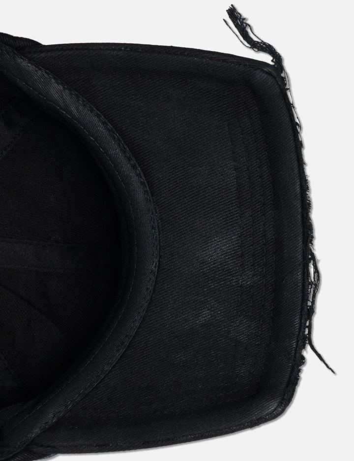 "Thorne" Embroidered Cap In Black view 4