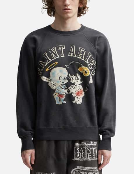 Saint Michael - Saint Michael X Aries Crewneck Sweatshirt | HBX 