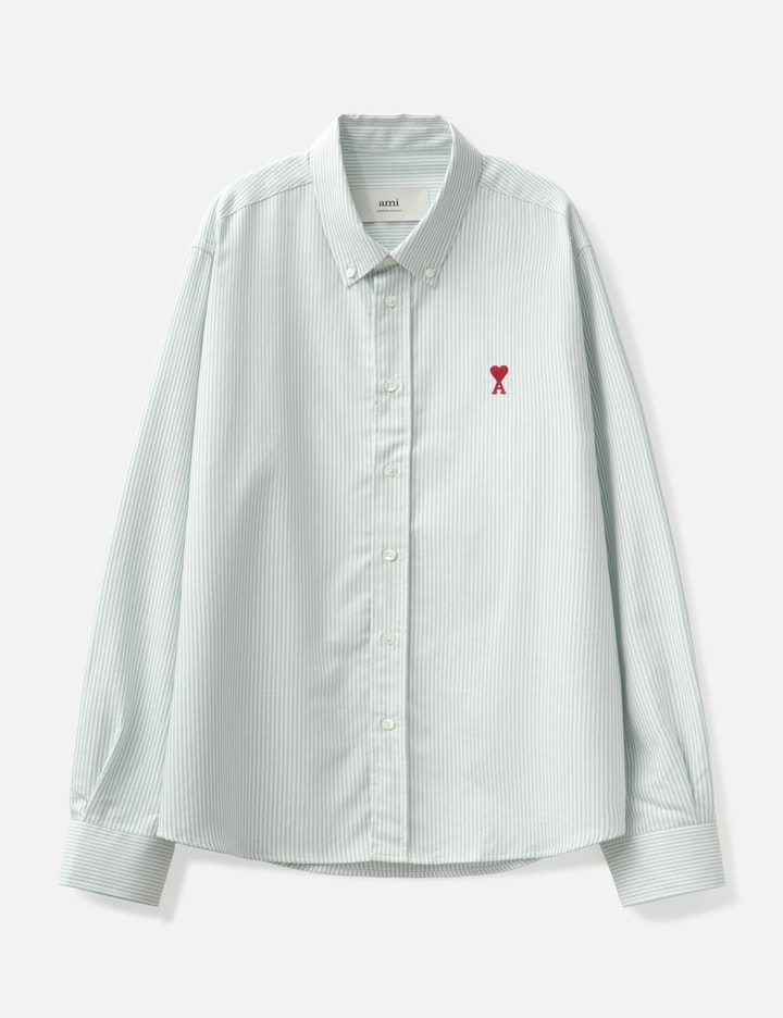 Ami Alexandre Mattiussi Button-down Ami De Coeur Shirt In White