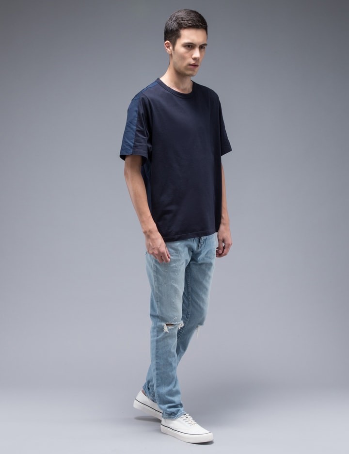 Classic S/S T-Shirt With Woven Back Panel Placeholder Image